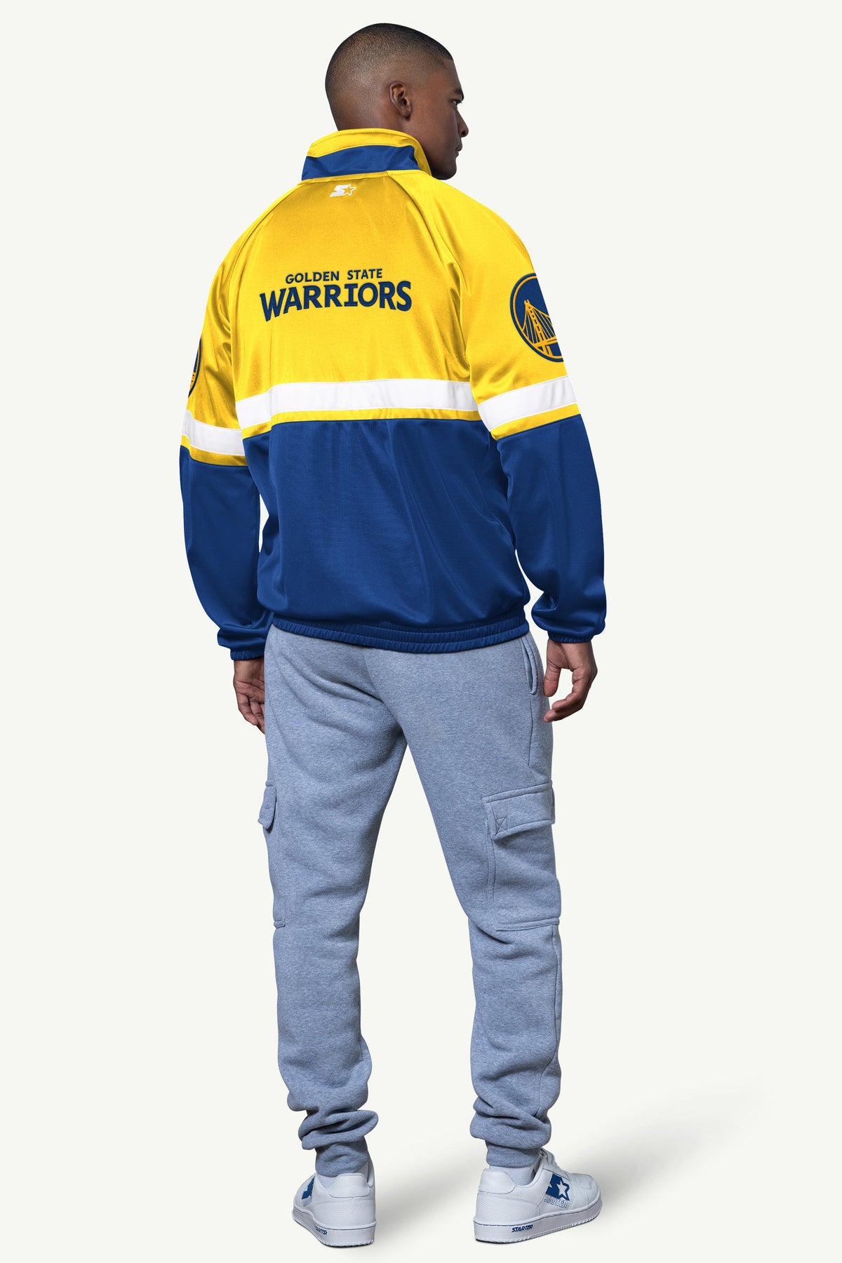 MENS GOLDEN STATE WARRIORS VETERAN TRACK JACKET - Starter