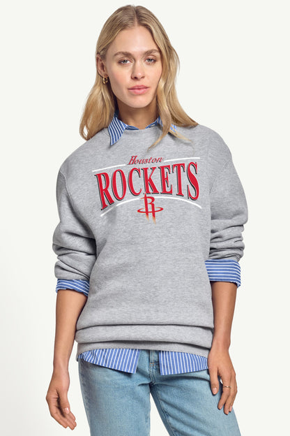 WOMENS HOUSTON ROCKETS ARCH SWEATSHIRT - Grey