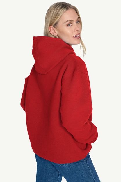 WOMENS HOUSTON ROCKETS ARCH STRIPE HOODIE - Red