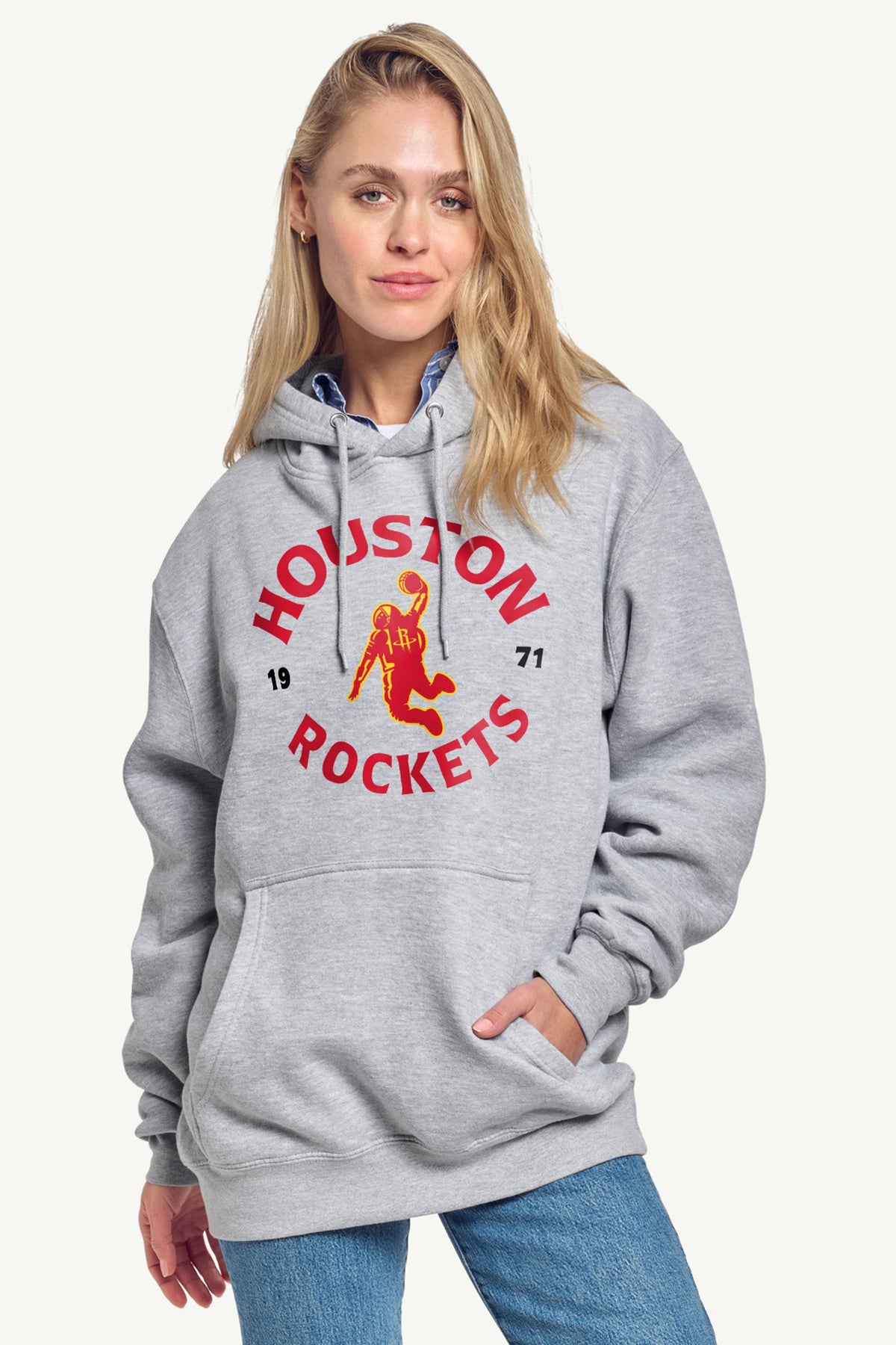 WOMENS HOUSTON ROCKETS  FOUNDING SEASON HOODIE - Grey