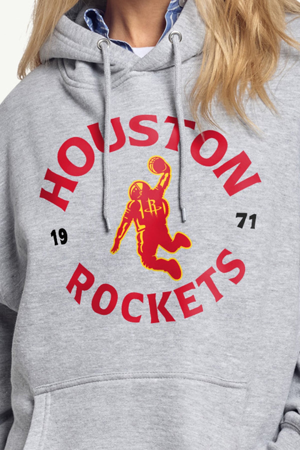 WOMENS HOUSTON ROCKETS  FOUNDING SEASON HOODIE - Grey