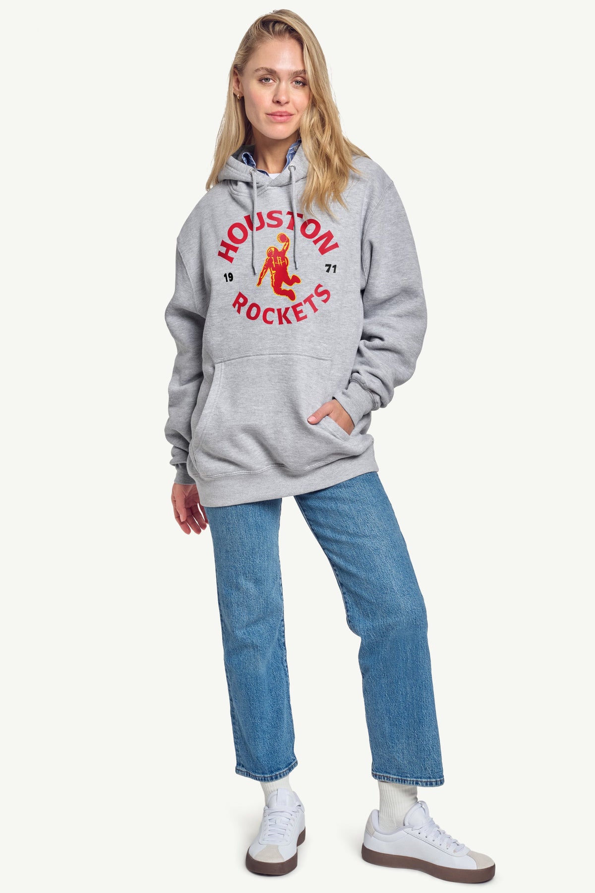 WOMENS HOUSTON ROCKETS  FOUNDING SEASON HOODIE - Grey