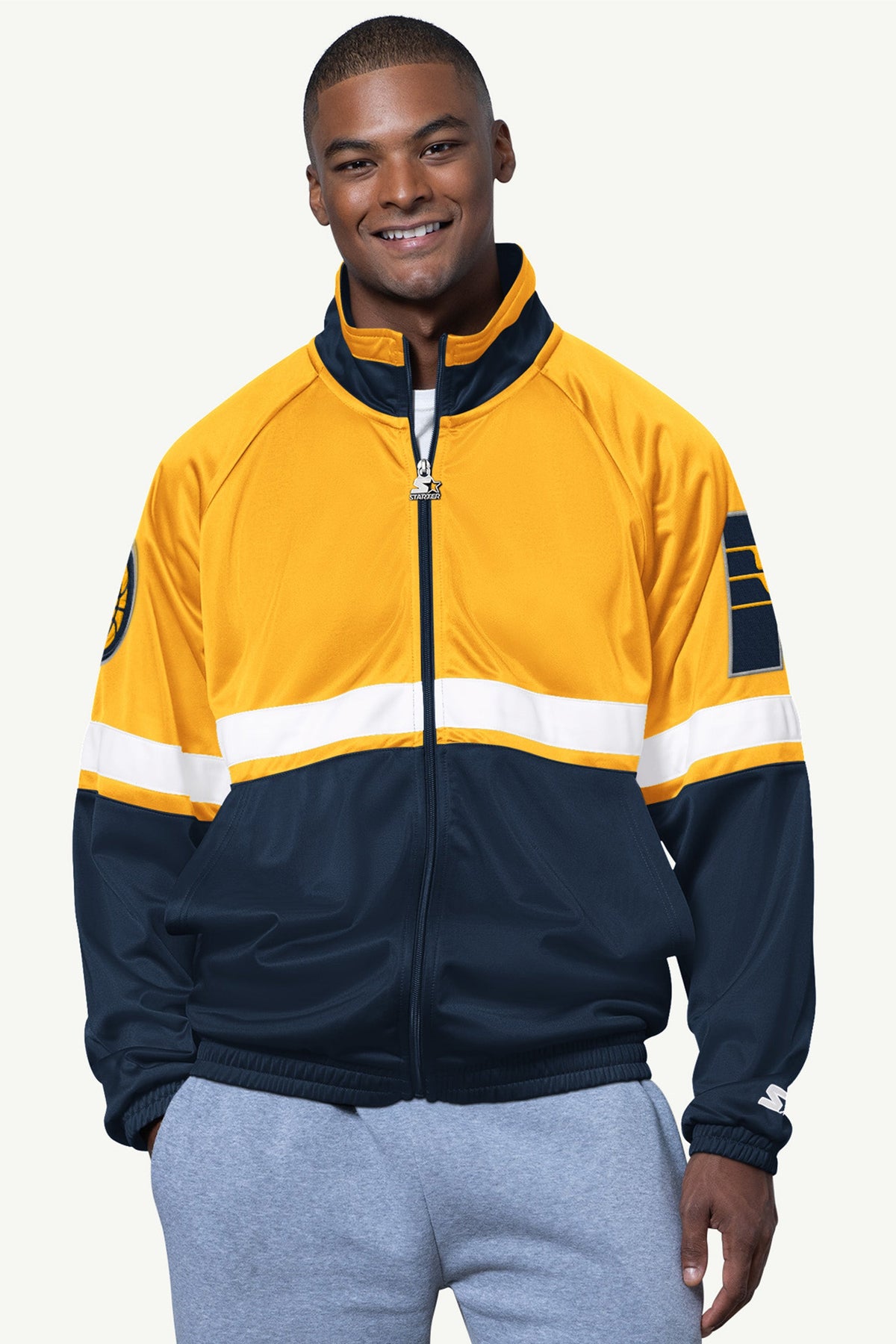 MENS INDIANA PACERS VETERAN TRACK JACKET - Starter