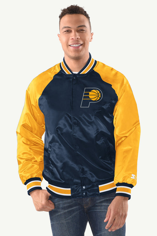 MENS INDIANA PACERS INDUCTEE SATIN VARSITY JACKET - Multi
