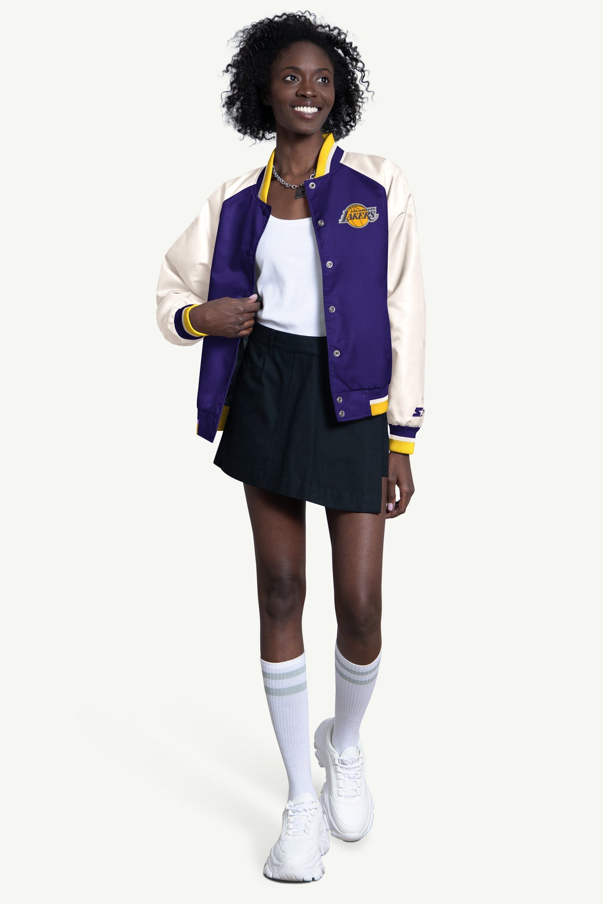 WOMENS LA LAKERS LAKERS BLITZ VARSITY JACKET - Multi