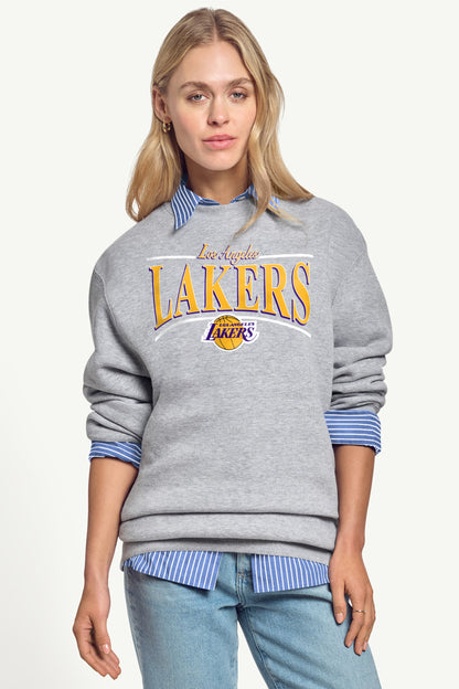 WOMENS LA LAKERS ARCH SWEATSHIRT - Grey
