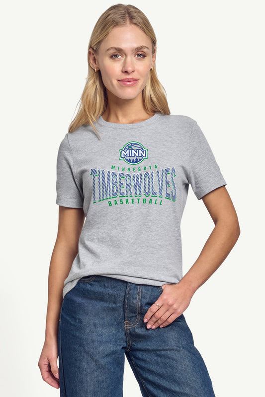 WOMENS MINNESOTA TIMBERWOLVES UNDER THE ARCH T SHIRT - Grey