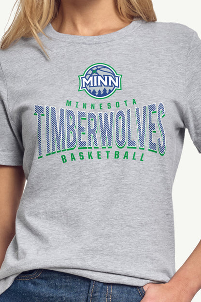 WOMENS MINNESOTA TIMBERWOLVES UNDER THE ARCH T SHIRT - Grey
