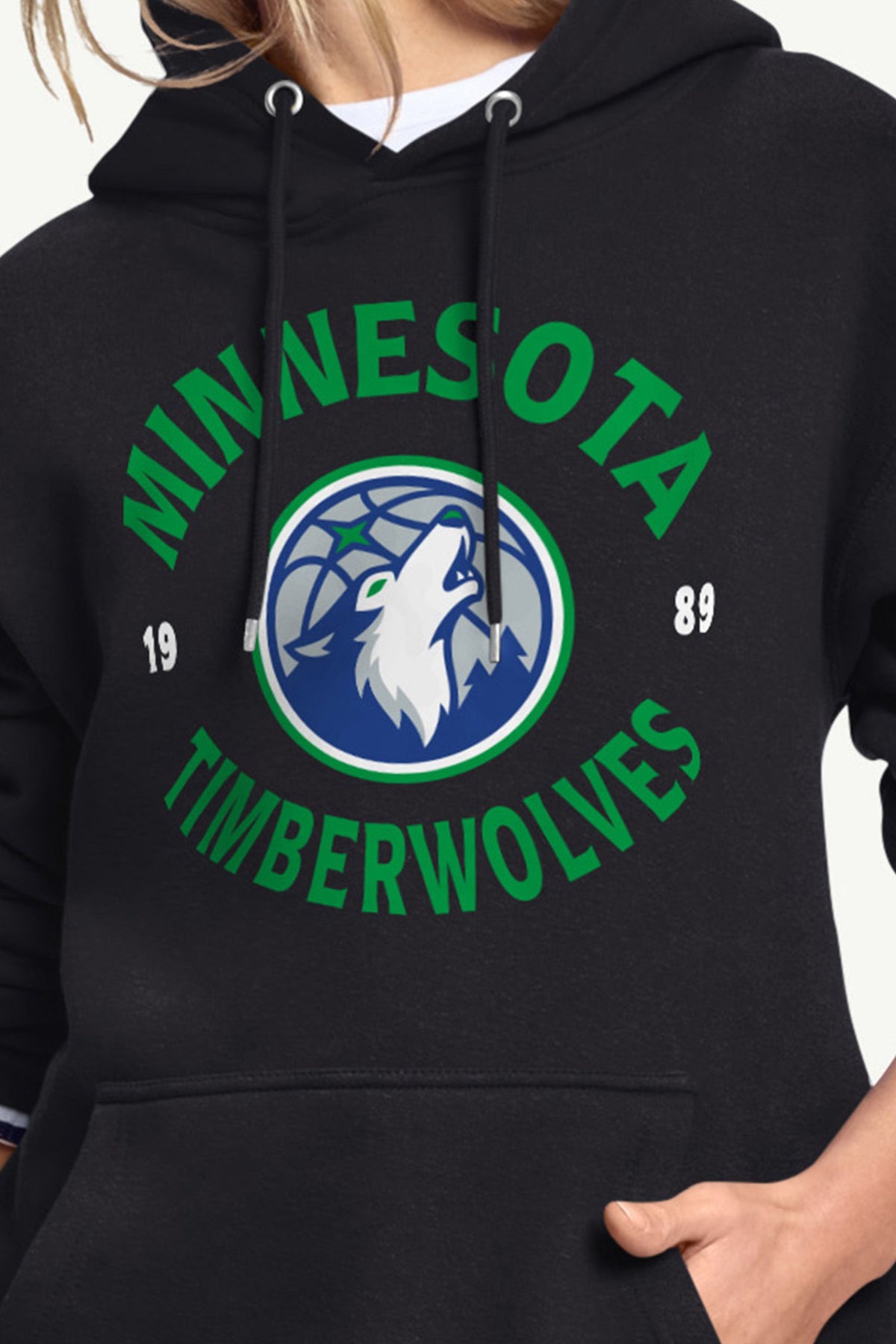 WOMENS MINNESOTA TIMBERWOLVES FOUNDING SEASON HOODIE - Black