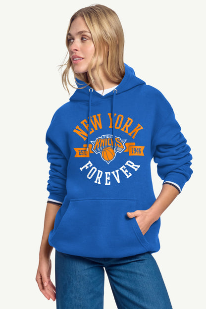 WOMENS NEW YORK KNICKS FOREVER HOODIE - Royal