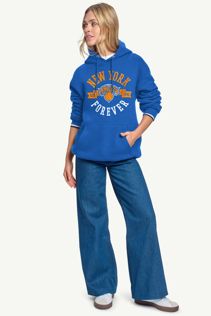 WOMENS NEW YORK KNICKS FOREVER HOODIE - Royal