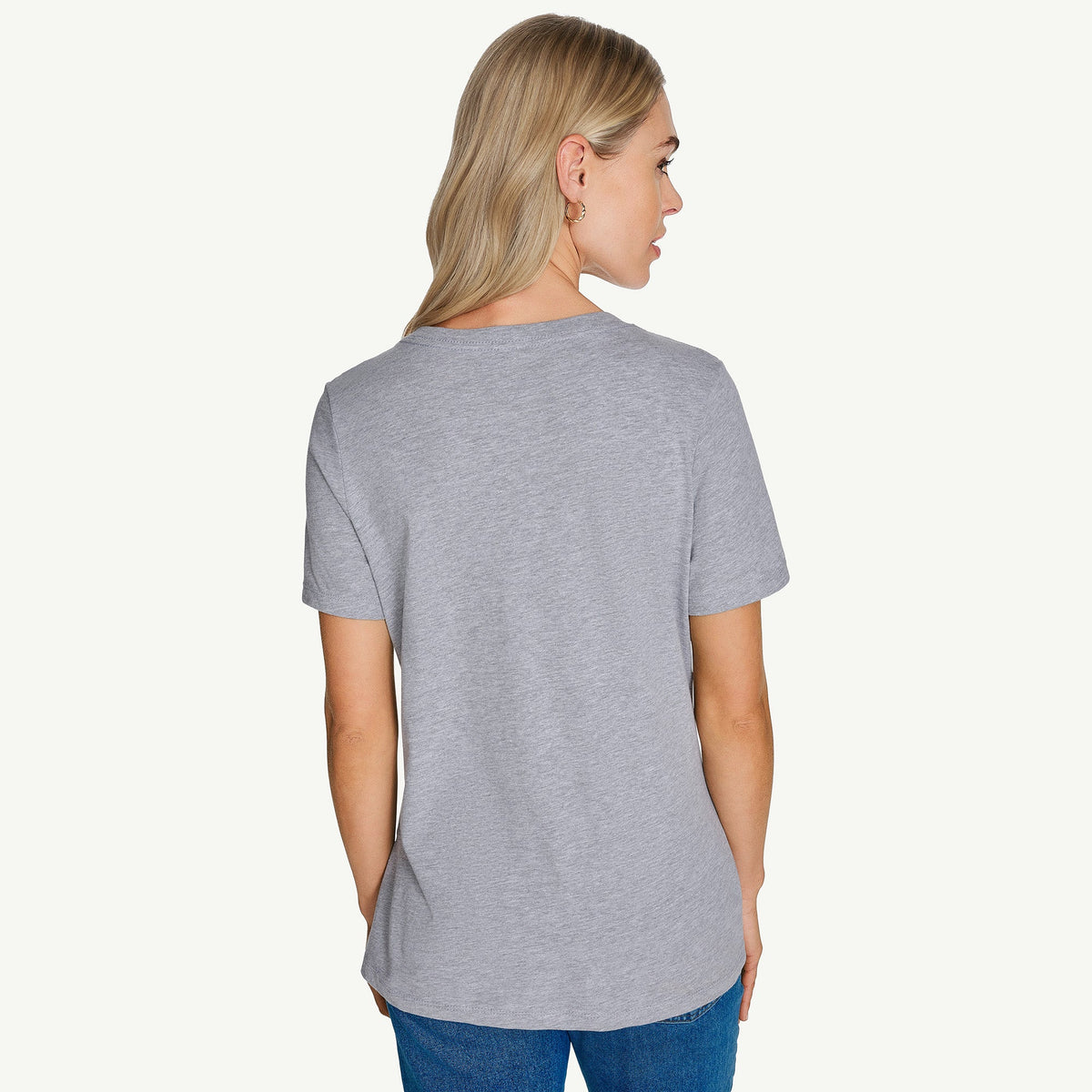 WOMENS NEW YORK KNICKS TEAM STRIPE T-SHIRT - Grey
