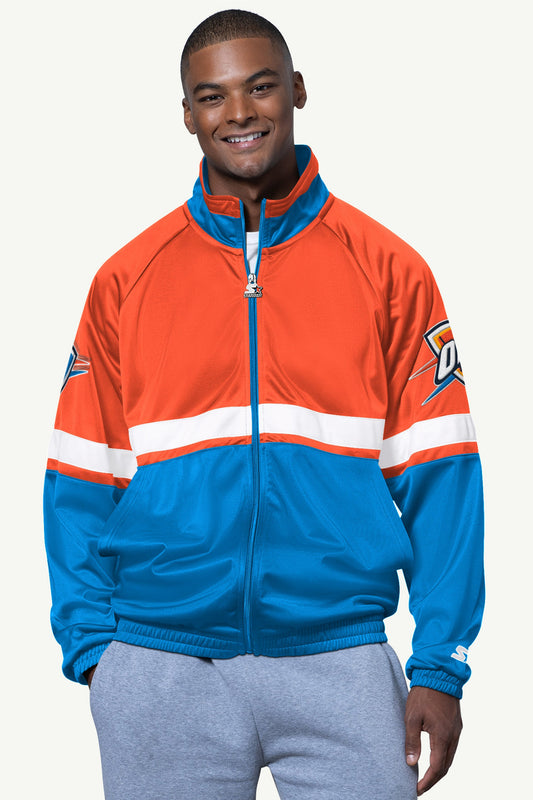 MENS OKLAHOMA CITY THUNDER VETERAN TRACK JACKET - Starter