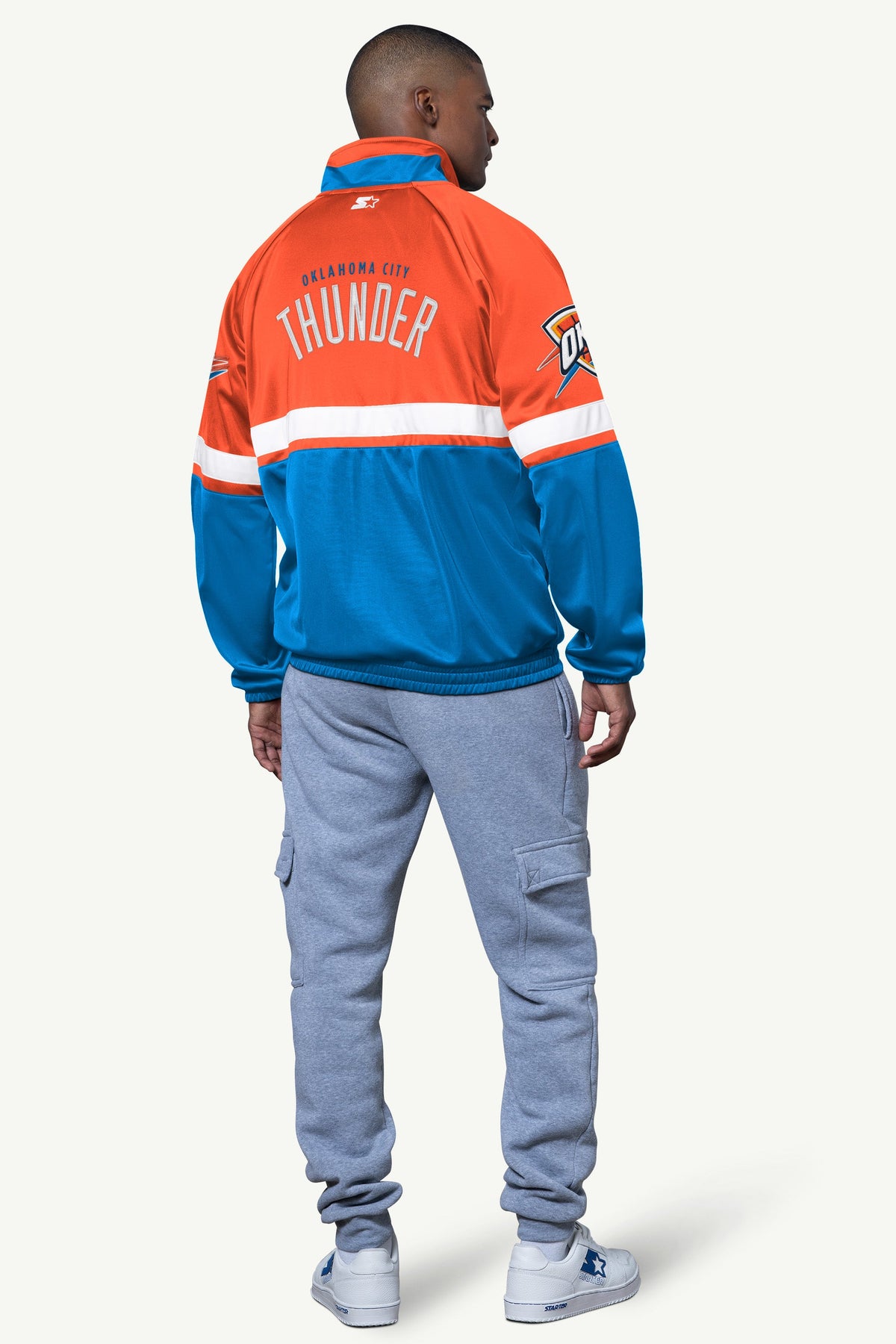 MENS OKLAHOMA CITY THUNDER VETERAN TRACK JACKET - Starter