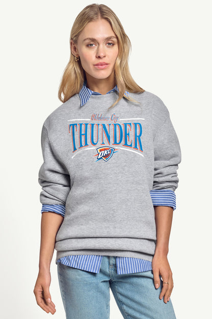 WOMENS OKLAHOMA CITY THUNDER ARCH SWEATSHIRT - Grey