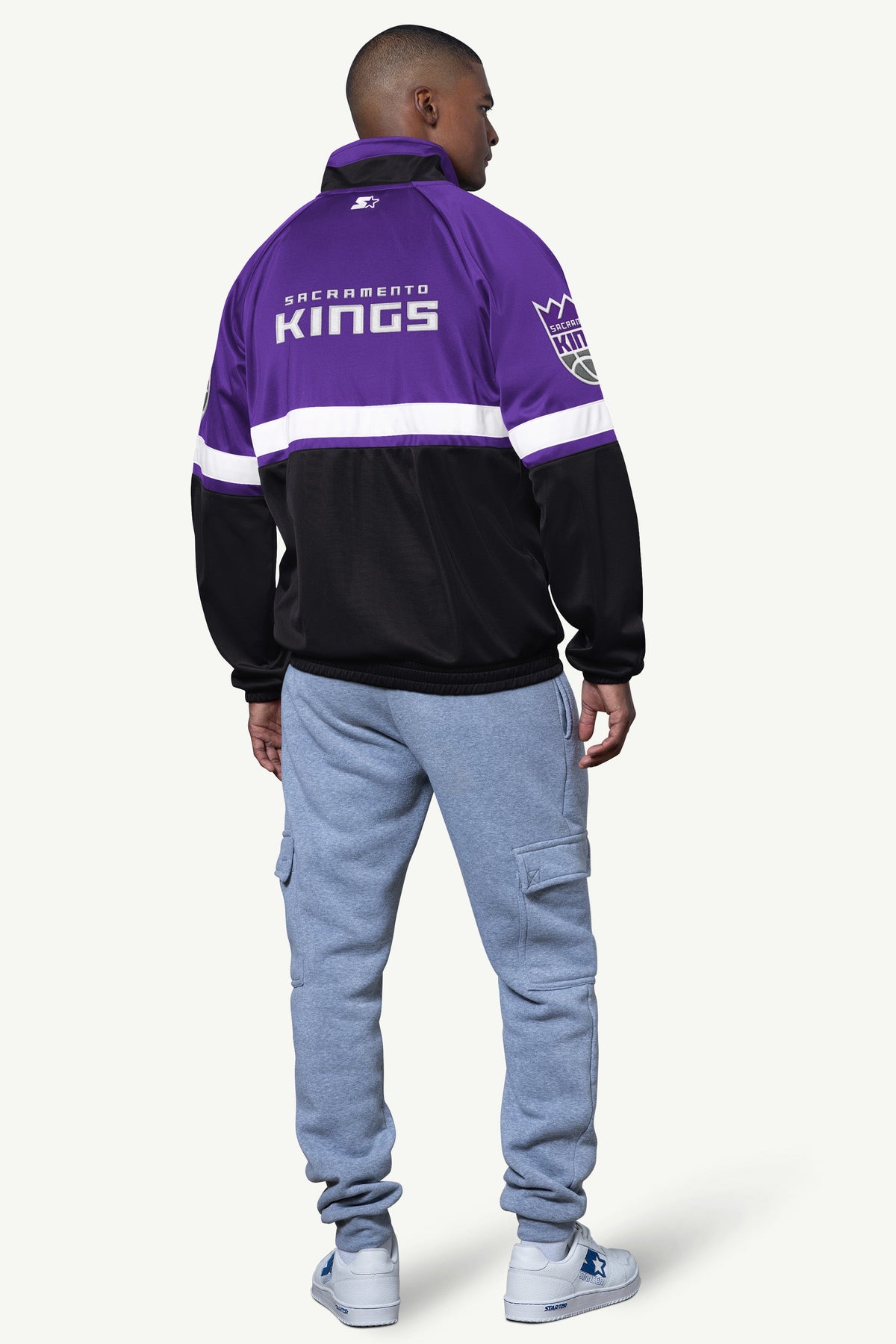 MENS SACRAMENTO KINGS VETERAN TRACK JACKET - Multi