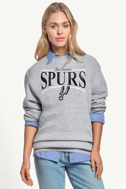 WOMENS SAN ANTONIO SPURS ARCH SWEATSHIRT - Grey