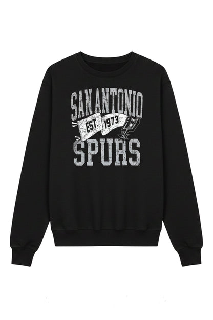 WOMENS SAN ANTONIO SPURS PENNANT SWEATSHIRT - Black
