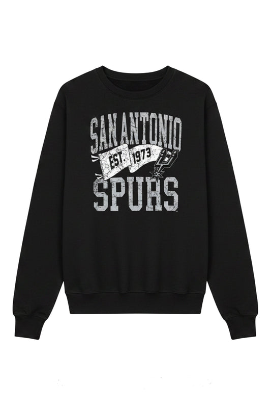 WOMENS SAN ANTONIO SPURS PENNANT SWEATSHIRT - Black