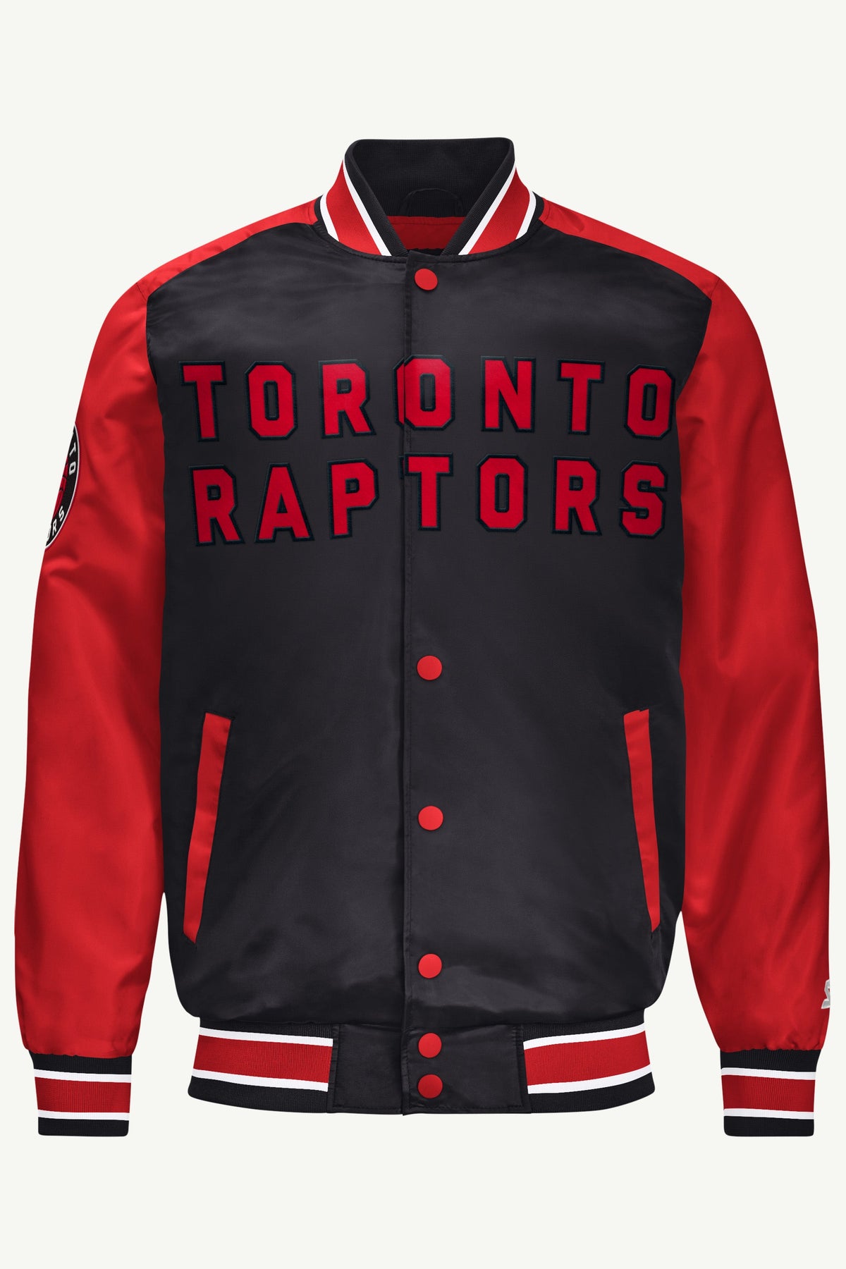 MENS TORONTO RAPTORS SATIN VARSITY JACKET - Starter