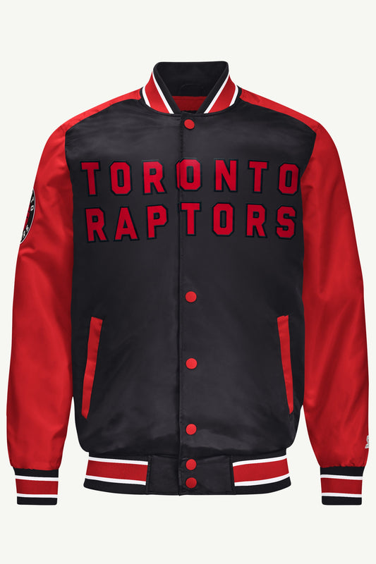 MENS TORONTO RAPTORS SATIN VARSITY JACKET - Starter