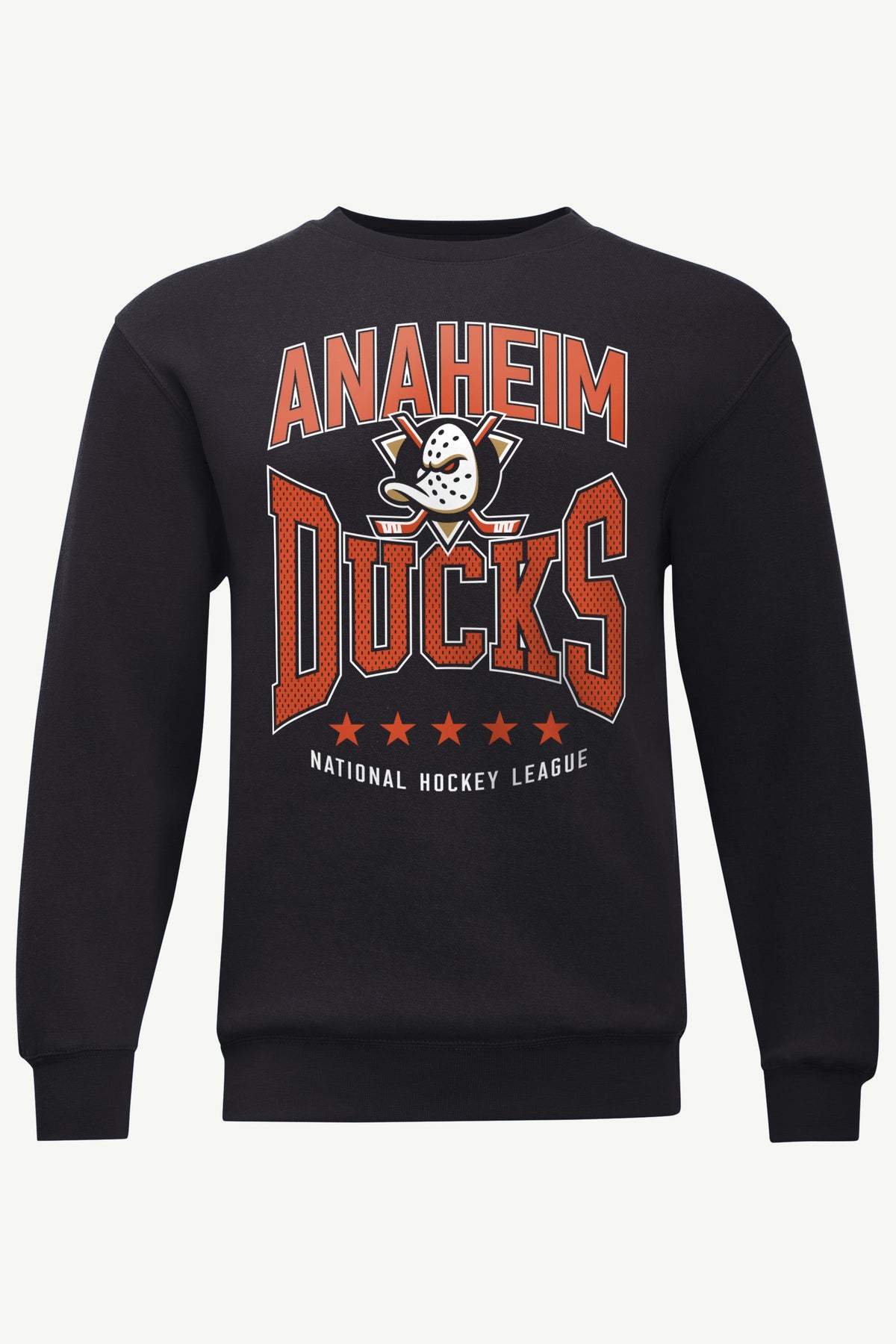 MENS ANAHEIM DUCKS CENTER SQUEEZE SWEATSHIRT - Black