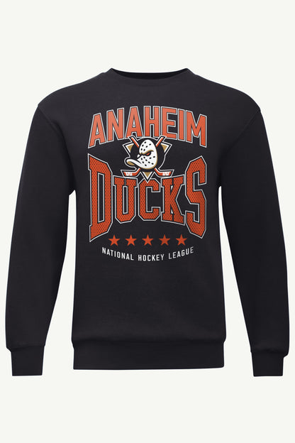 MENS ANAHEIM DUCKS CENTER SQUEEZE SWEATSHIRT - Black
