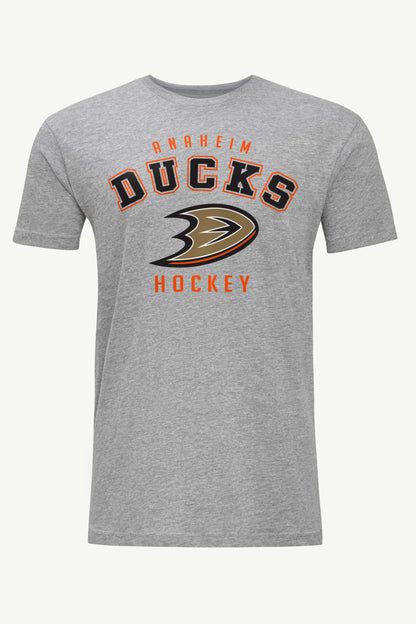 MENS ANAHEIM DUCKS GRAPHIC T SHIRT - Heather Grey