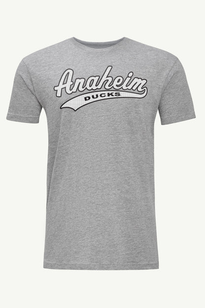 MENS ANAHEIM DUCKS TAILSWEEP T SHIRT - Heather Grey