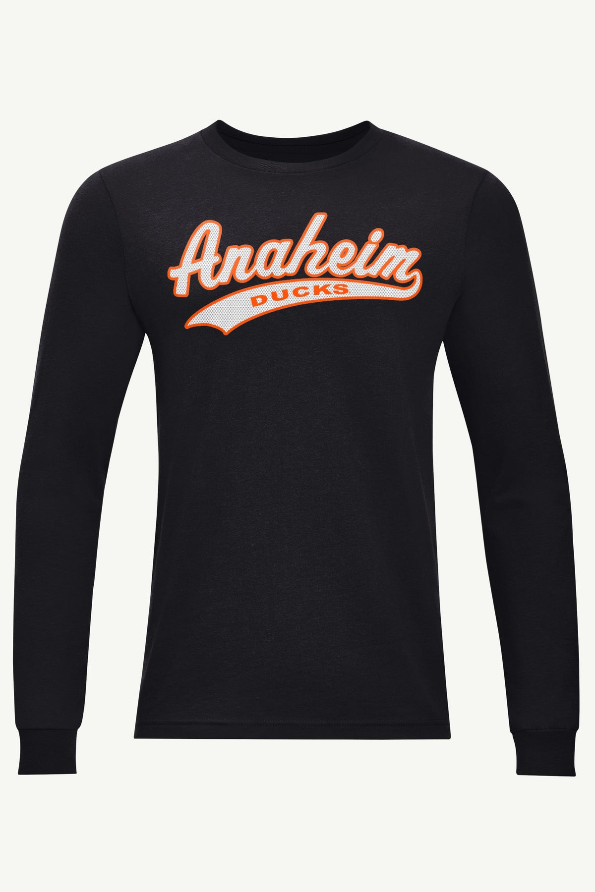 MENS ANAHEIM DUCKS TAILSWEEP LONG SLEEVE T SHIRT - Black