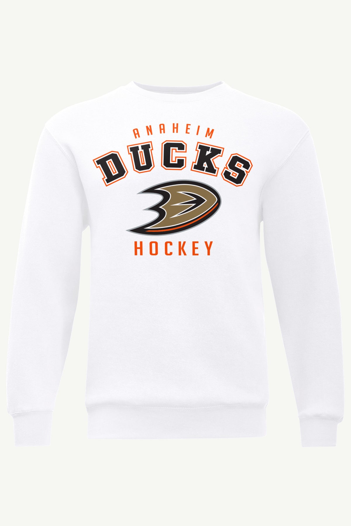 MENS ANAHEIM DUCKS GRAPHIC SWEATSHIRT - White