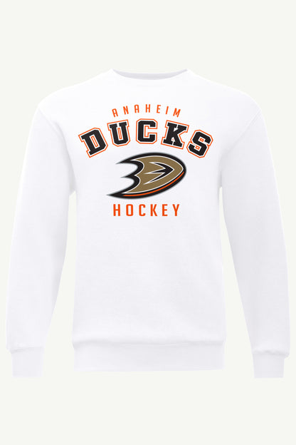 MENS ANAHEIM DUCKS GRAPHIC SWEATSHIRT - White