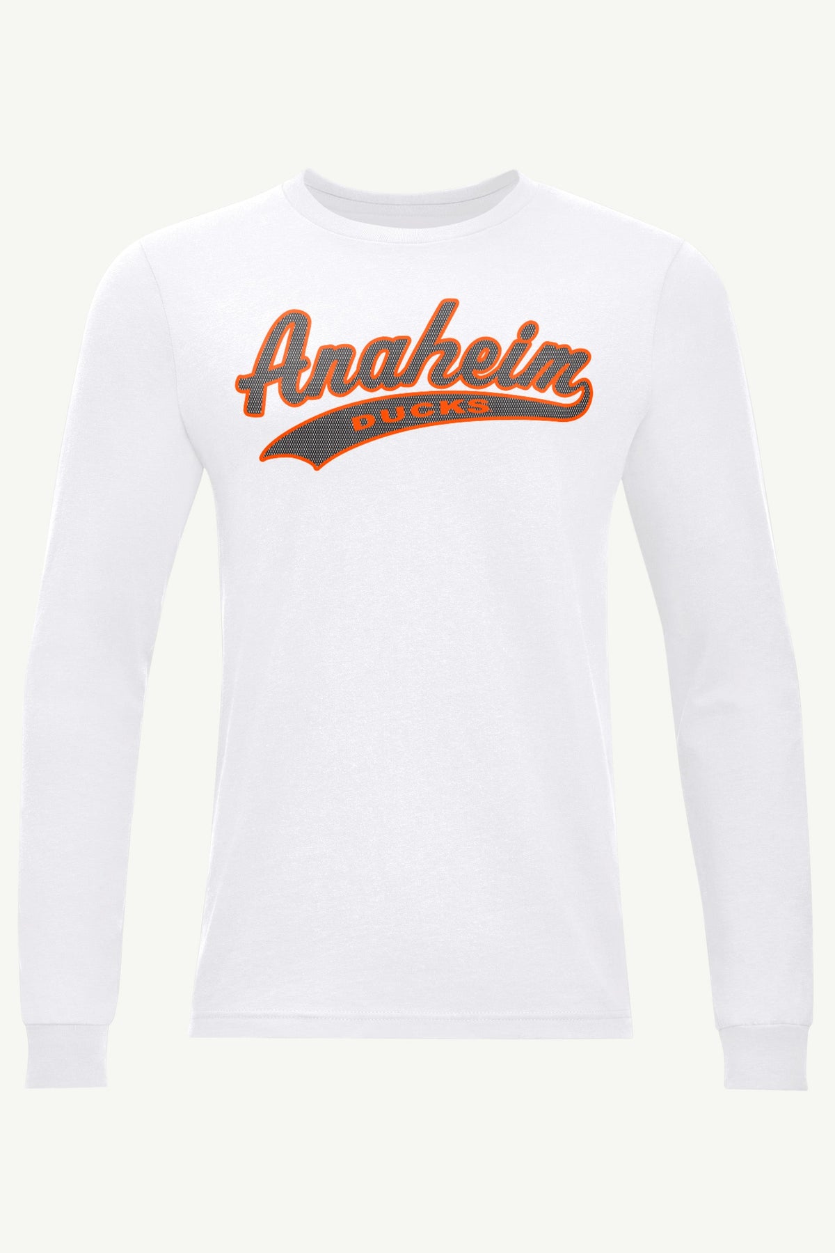 MENS ANAHEIM DUCKS TAILSWEEP LONG SLEEVE T SHIRT - White