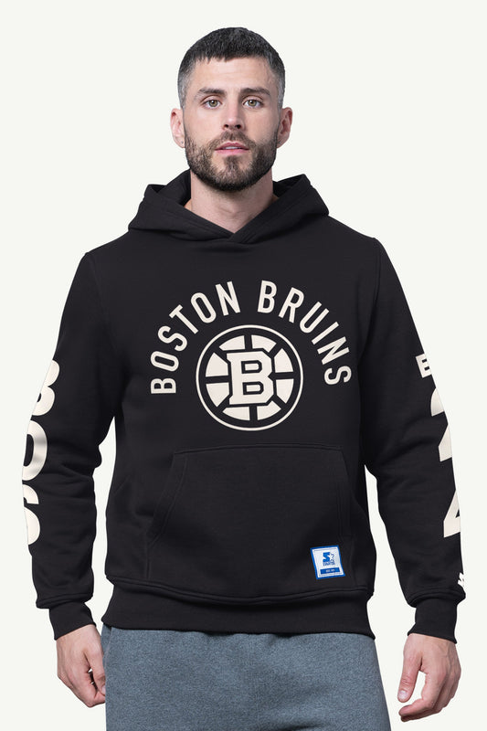 MENS BOSTON BRUINS HANDOFF FLEECE HOODIE - Black