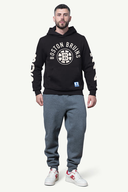 MENS BOSTON BRUINS HANDOFF FLEECE HOODIE - Black