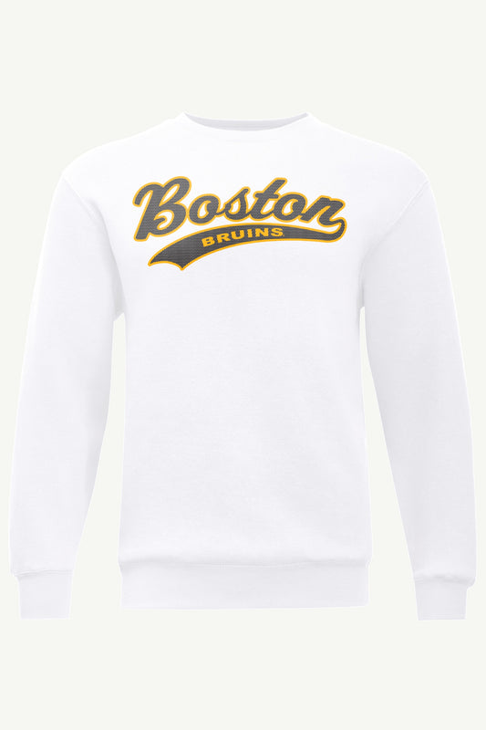 MENS BOSTON BRUINS TAILSWEEP SWEATSHIRT - White