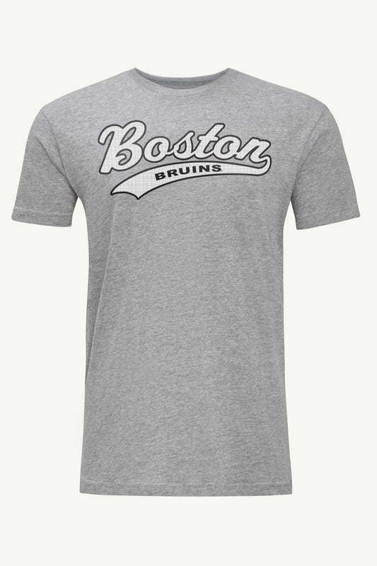 MENS BOSTON BRUINS TAILSWEEP T SHIRT - Heather Grey