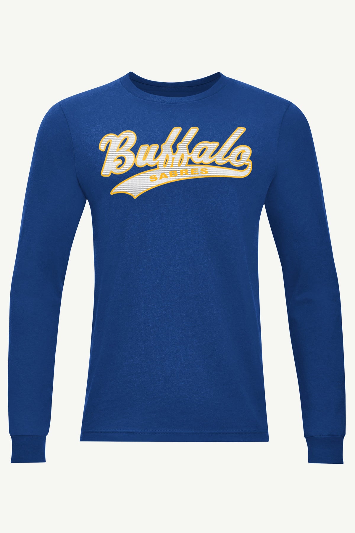 MENS BUFFALO SABRES TAILSWEEP LONG SLEEVE T SHIRT - Royal