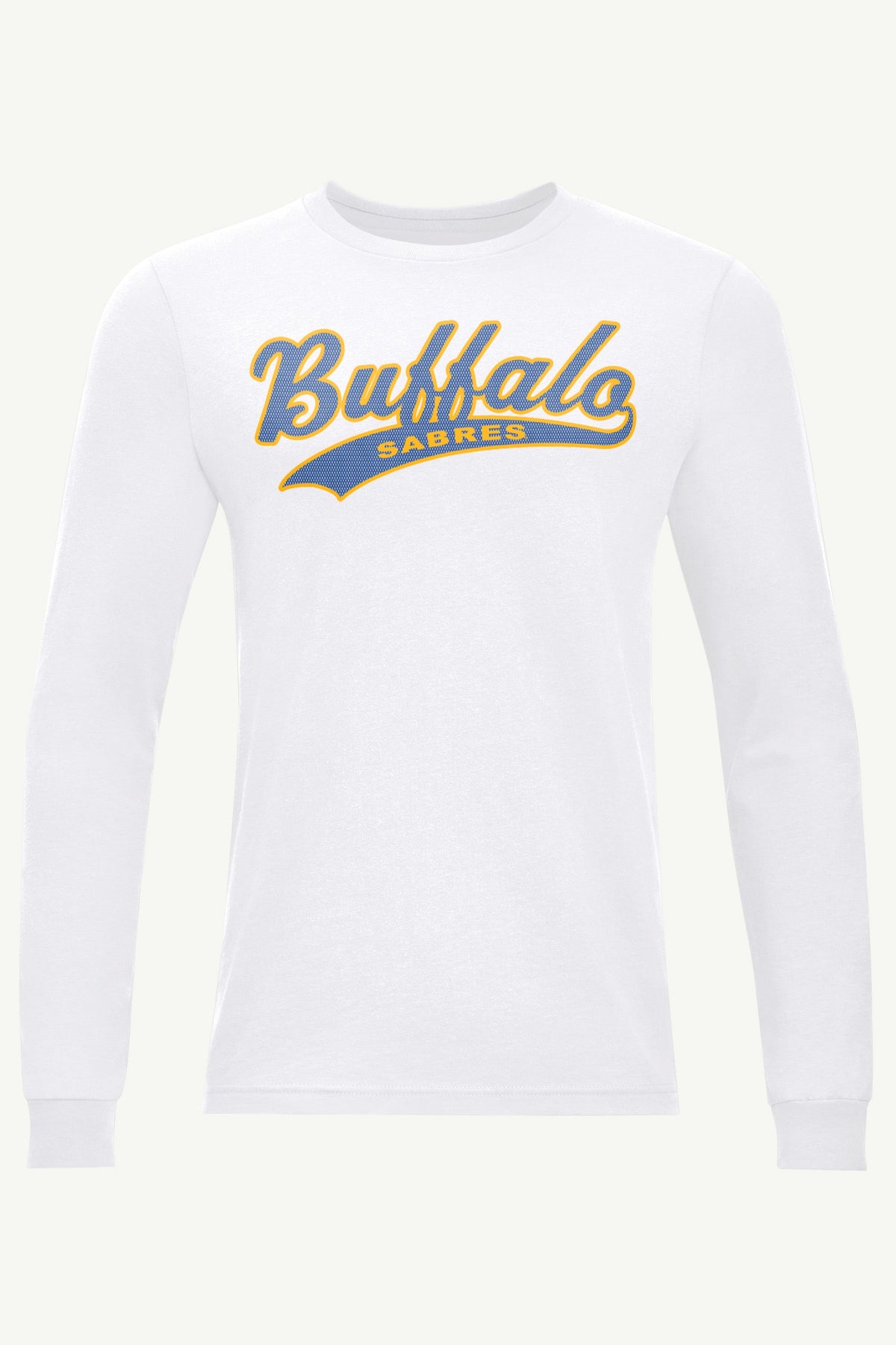 MENS BUFFALO SABRES TAILSWEEP LONG SLEEVE T SHIRT - White