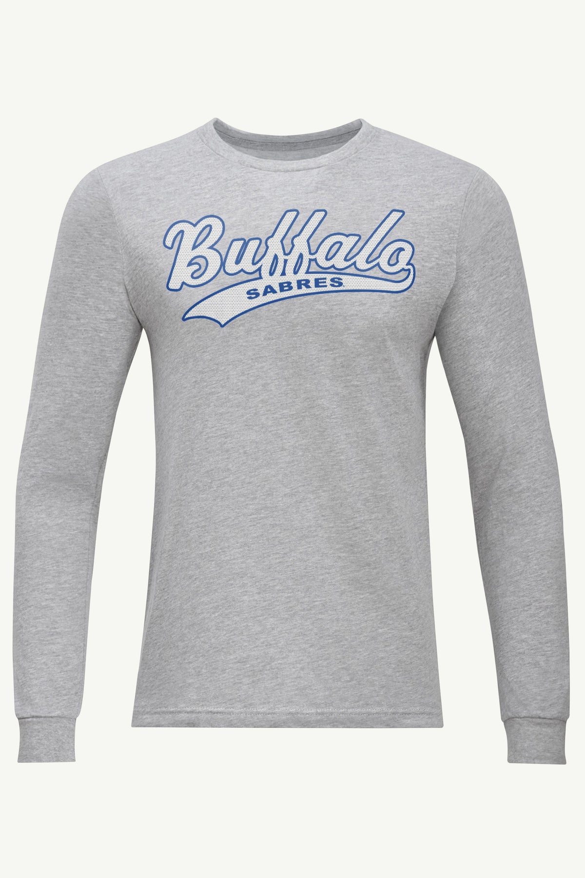 MENS BUFFALO SABRES TAILSWEEP LONG SLEEVE T SHIRT - Heather Grey