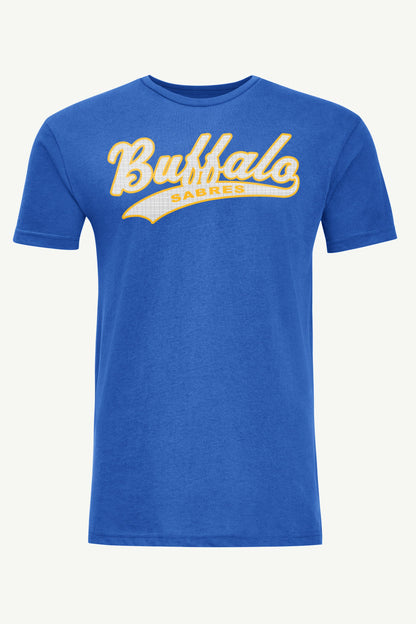 MENS BUFFALO SABRES TAILSWEEP T SHIRT - Royal