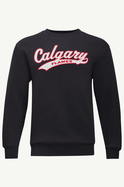 MENS CALGARY FLAMES TAILSWEEP SWEATSHIRT - Black