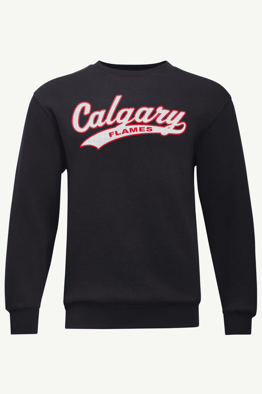 MENS CALGARY FLAMES TAILSWEEP SWEATSHIRT - Black