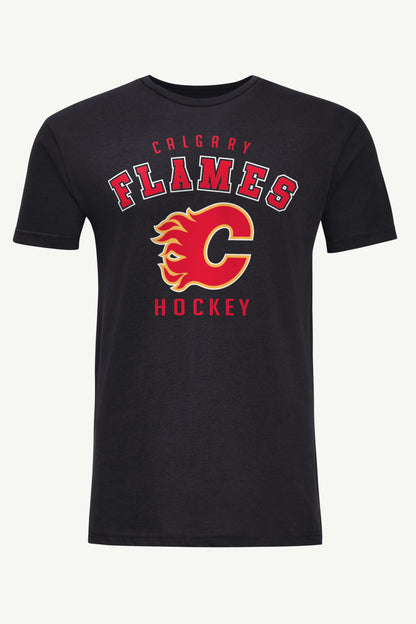 MENS CALGARY FLAMES GRAPHIC T SHIRT - Black