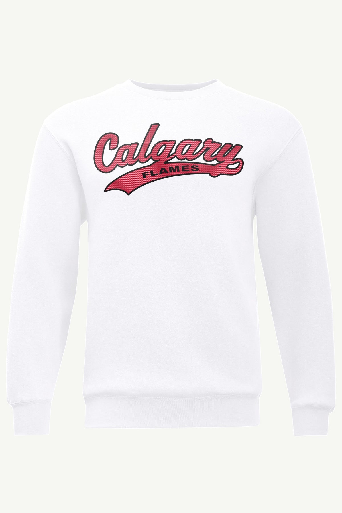 MENS CALGARY FLAMES TAILSWEEP SWEATSHIRT - White