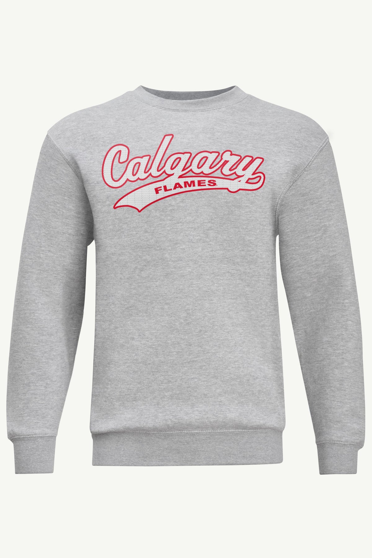 MENS CALGARY FLAMES TAILSWEEP SWEATSHIRT - Heather Grey