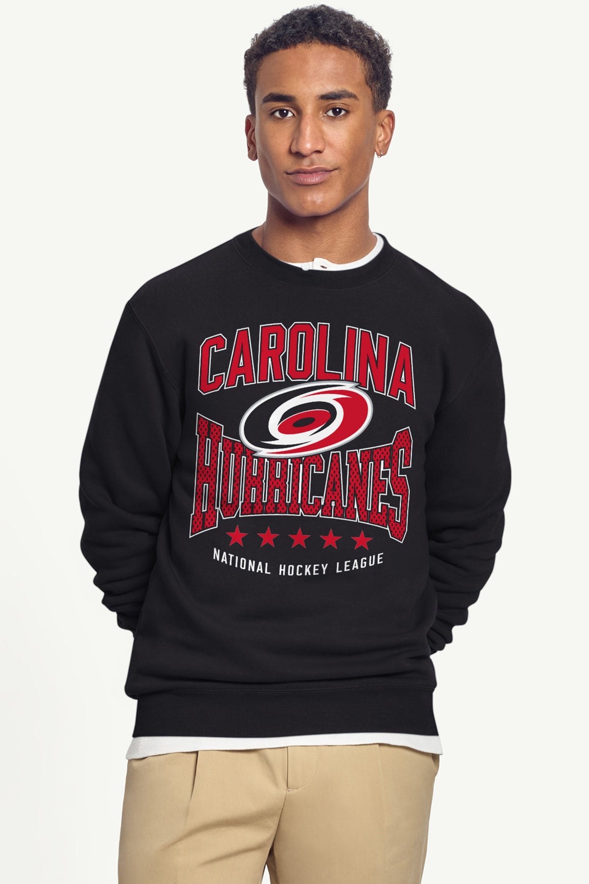 MENS CAROLINA HURRICANES CENTER SQUEEZE SWEATSHIRT - Black