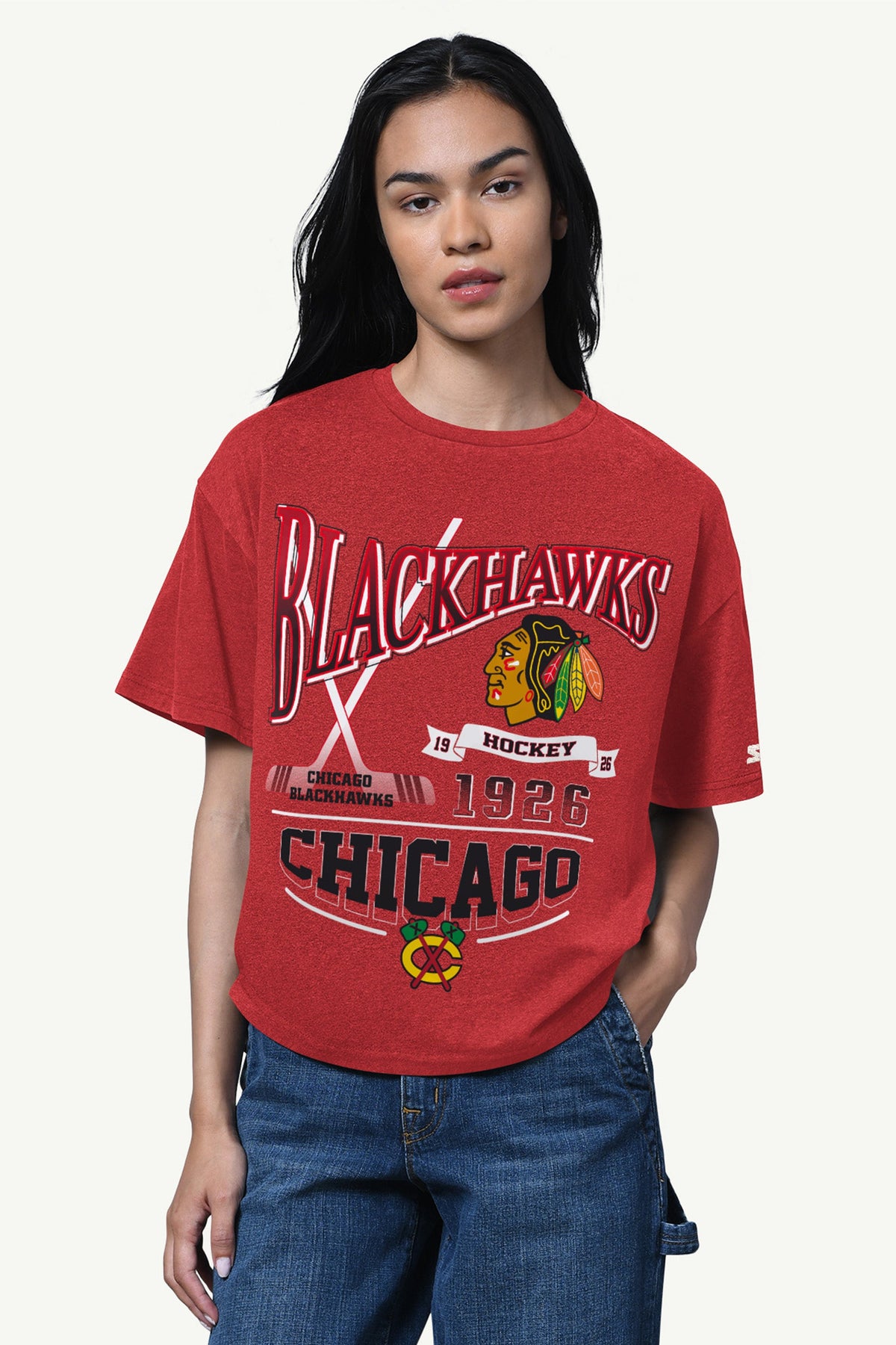 WOMENS CHICAGO BLACKHAWKS HALL OF FAME T SHIRT - Starter