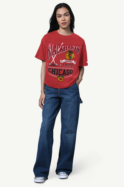 WOMENS CHICAGO BLACKHAWKS HALL OF FAME T SHIRT - Starter