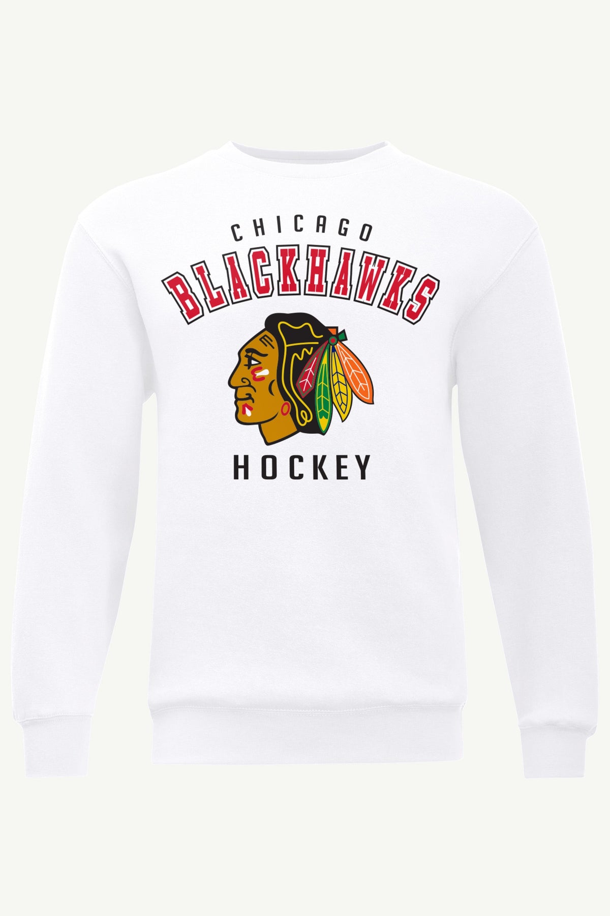 MENS CHICAGO BLACKHAWKS GRAPHIC SWEATSHIRT - White
